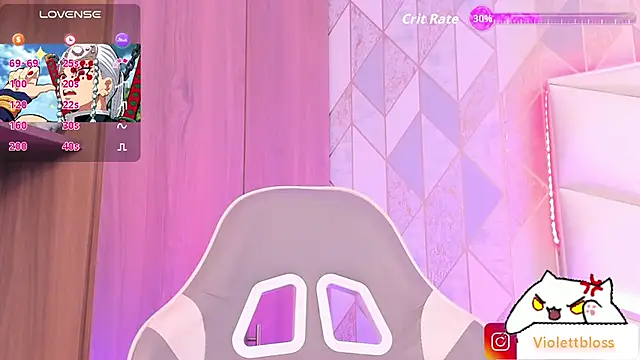 Snapshot of Violettbloss chatting on February 7, 3:43 am Violettbloss online show from February 7, 3:43 am