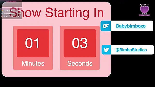 babybimbo online show from February 16, 6:48 pm