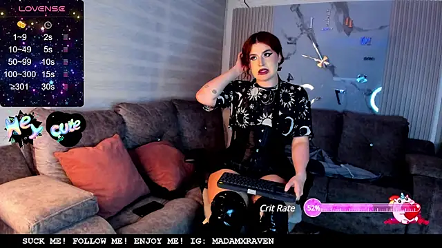 Snapshot of Madamxraven chatting on March 13, 6:58 am Madamxraven online show from March 13, 6:58 am