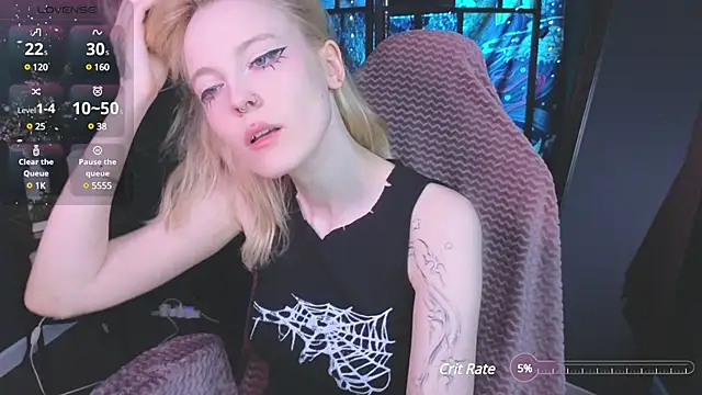 Snapshot of Crackling_Tatii chatting on February 23, 12:51 am Crackling Tatii online show from February 23, 12:51 am