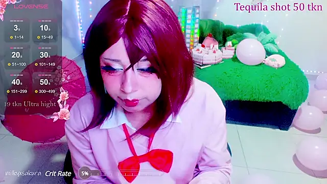 MilkyXSakura online show from February 9, 2:28 am