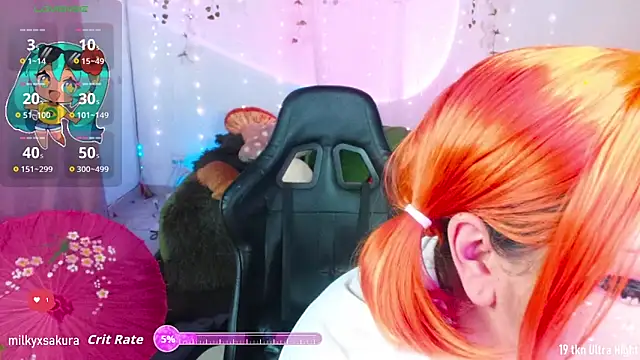 MilkyXSakura online show from October 31, 2:23 am