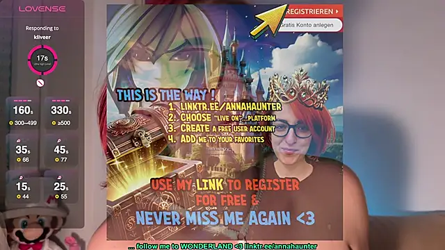 AnnaHaunter18 online show from February 8, 1:11 am