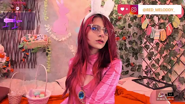 Snapshot of RedMeloddy chatting on April 5, 9:34 pm RedMeloddy online show from April 5, 9:34 pm