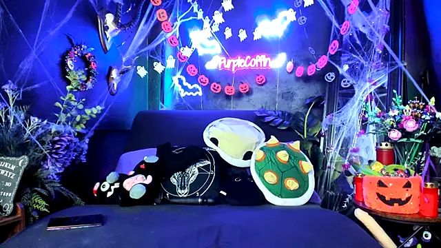 Purple Coffin666 online show from October 14, 9:43 am