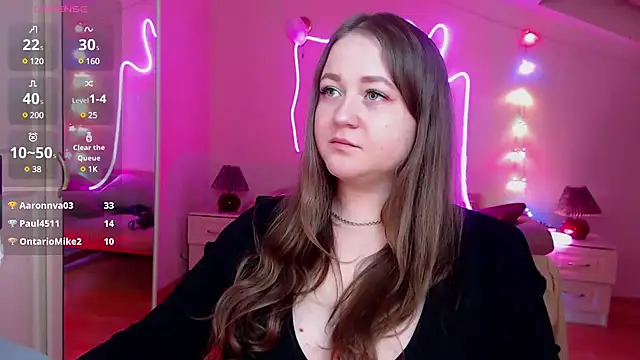 Snapshot of LizzyShine chatting on February 9, 8:24 pm LizzyShine online show from February 9, 8:24 pm