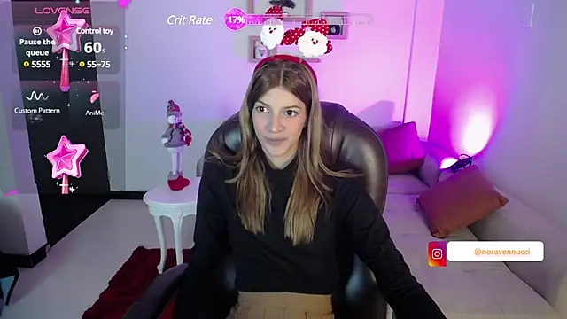 Snapshot of Nora_Vennucci chatting on December 17, 7:48 pm Nora Vennucci online show from December 17, 7:48 pm