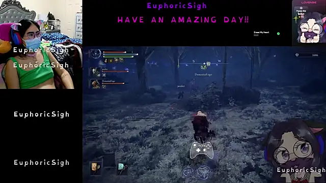 Snapshot of EuphoricSigh chatting on February 21, 5:47 pm EuphoricSigh online show from February 21, 5:47 pm
