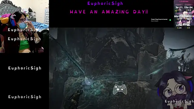 Snapshot of EuphoricSigh chatting on February 22, 9:24 pm EuphoricSigh online show from February 22, 9:24 pm