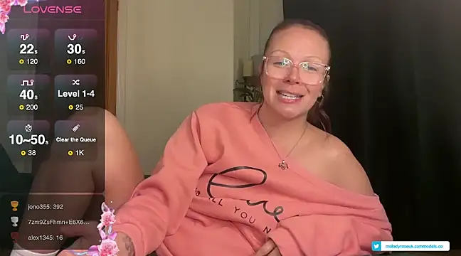 Snapshot of MelodyRoseUk chatting on February 6, 5:30 pm MelodyRoseUk online show from February 6, 5:30 pm