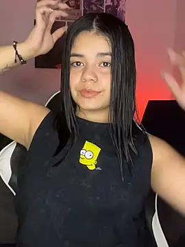 Snapshot of pretty_angela1 chatting on February 24, 6:55 am pretty angela1 online show from February 24, 6:55 am