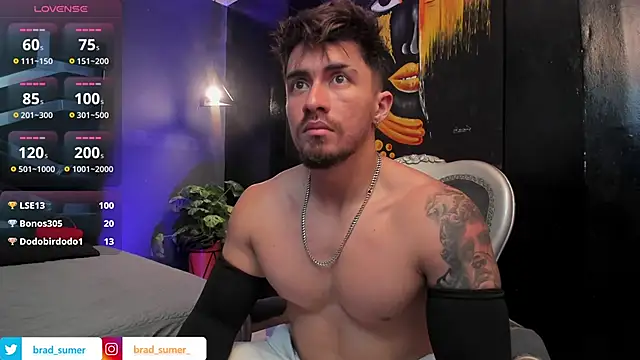 Snapshot of Brad_Summer chatting on March 17, 11:41 pm Brad Summer online show from March 17, 11:41 pm