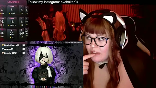 EveBaker04 online show from March 18, 6:59 pm