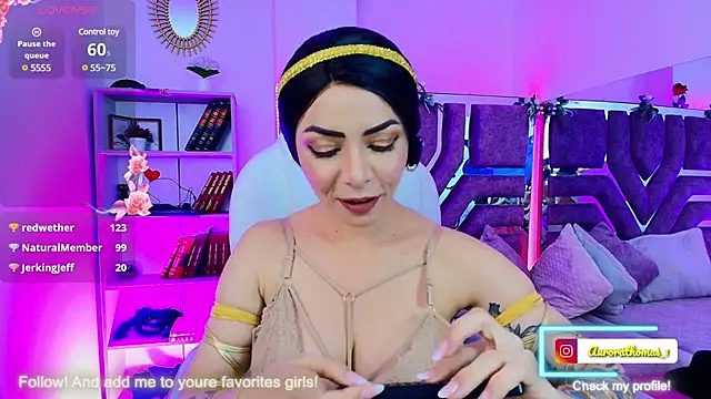 Aurora thomas  1 online show from January 23, 1:24 pm