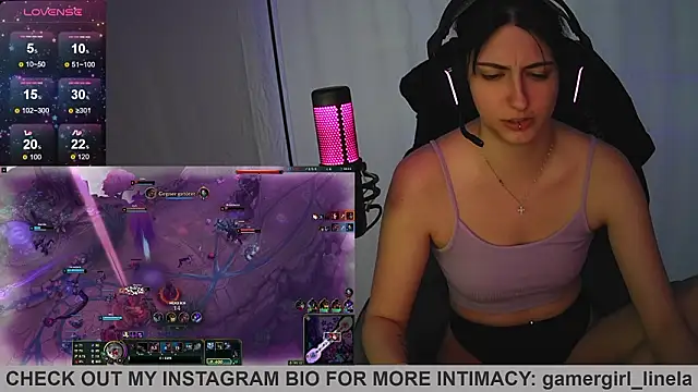 Snapshot of Gamergirl-Linela chatting on March 12, 5:19 pm Gamergirl-Linela online show from March 12, 5:19 pm