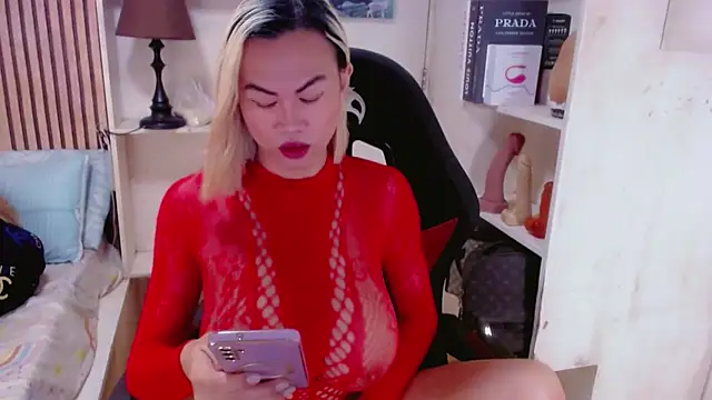 Snapshot of BustyBigBoobsHugeCockTS chatting on February 18, 1:10 am BustyBigBoobsHugeCockTS online show from February 18, 1:10 am