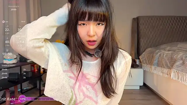 melana love online show from October 15, 1:22 pm