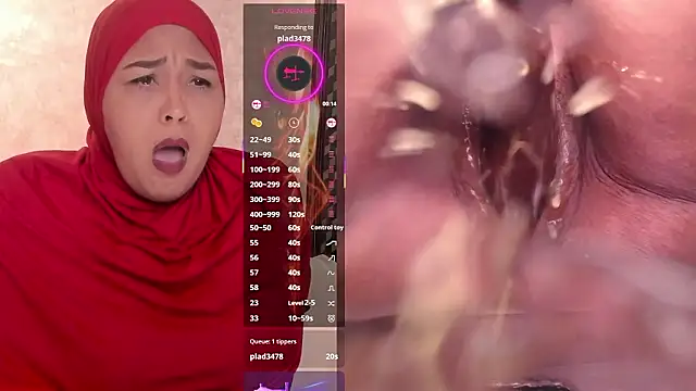 Snapshot of BBWHijab chatting on March 12, 11:55 pm BBWHijab online show from March 12, 11:55 pm