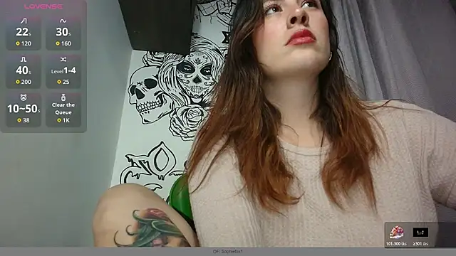 Snapshot of ImSophieFox chatting on April 11, 4:17 am ImSophieFox online show from April 11, 4:17 am