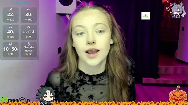 Snapshot of AmourLily chatting on October 31, 7:53 am AmourLily online show from October 31, 7:53 am