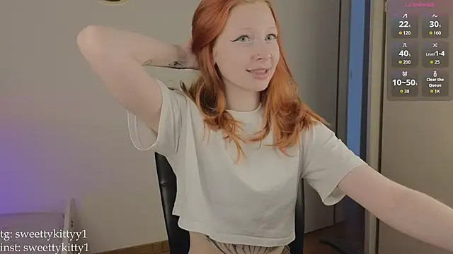 sweettykitty online show from July 10, 1:14 pm