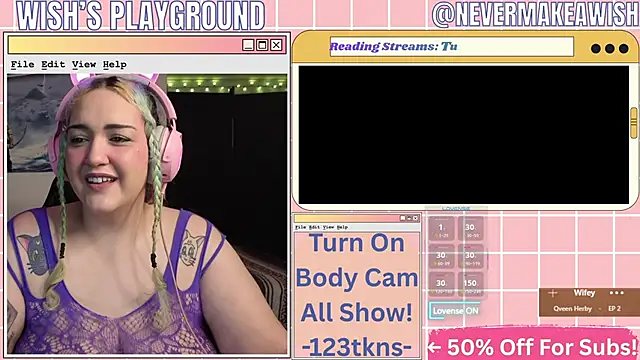 Snapshot of nevermakeawish chatting on March 31, 9:53 am nevermakeawish online show from March 31, 9:53 am