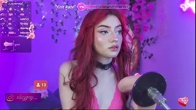 Snapshot of LucyGray chatting on July 17, 6:20 am LucyGray online show from July 17, 6:20 am