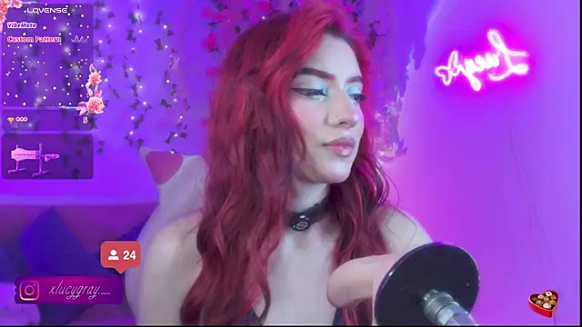 Snapshot of LucyGray chatting on July 18, 5:55 am LucyGray online show from July 18, 5:55 am
