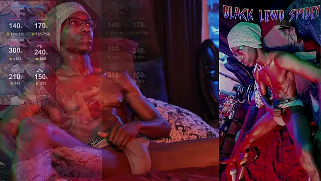 BlackLewdSpidey online show from February 2, 11:32 pm