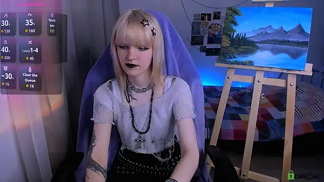 Snapshot of Mel_the_drawer chatting on March 19, 1:04 pm Mel the drawer online show from March 19, 1:04 pm