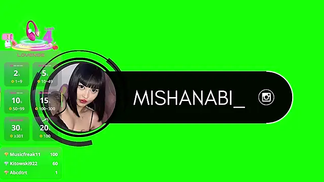Snapshot of Mishanabi_ chatting on December 4, 7:55 pm Mishanabi online show from December 4, 7:55 pm