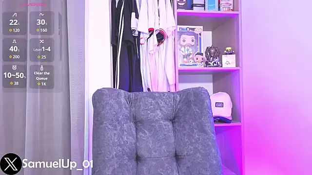 Snapshot of Samuel_up01 chatting on May 16, 7:05 am Samuel up01 online show from May 16, 7:05 am