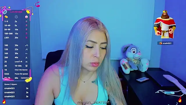 Snapshot of Megan_sexrosse chatting on March 17, 4:39 am Megan sexrosse online show from March 17, 4:39 am