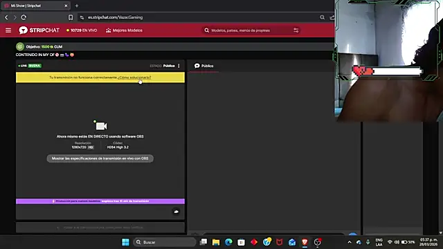 Snapshot of VazacGaming chatting on March 28, 11:37 pm VazacGaming online show from March 28, 11:37 pm
