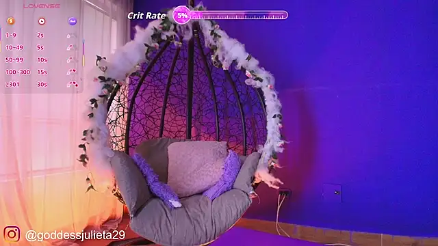 GoddessJulieta  online show from August 1, 7:13 pm