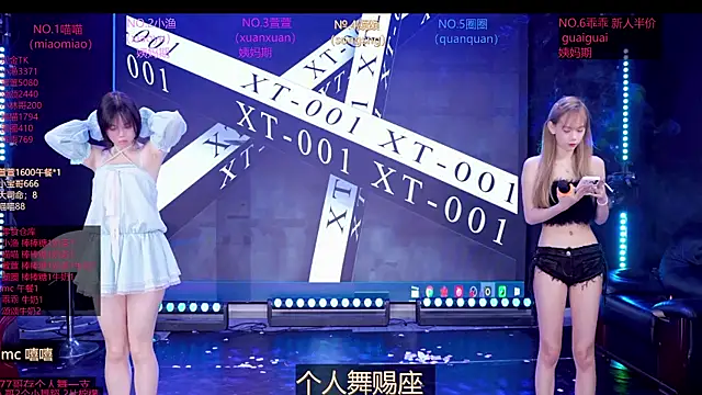 Snapshot of Xt-001 chatting on June 14, 11:18 pm Xt-001 online show from June 14, 11:18 pm