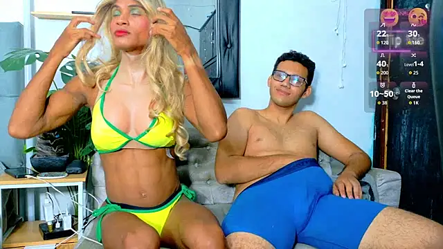 Trans Couple Hot online show from June 17, 3:42 am