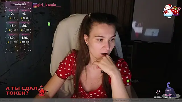 Girl Ksenia online show from January 28, 12:15 am