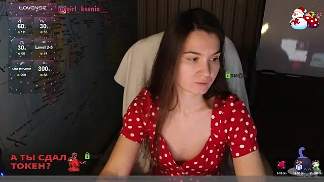 Girl Ksenia online show from February 3, 7:42 pm