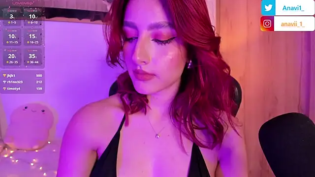 Snapshot of Anavi_ chatting on February 7, 12:42 am Anavi online show from February 7, 12:42 am