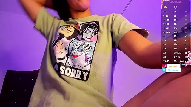 alysson 18 online show from October 12, 1:10 pm