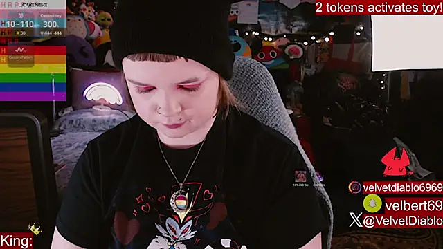 VelvetDiablo online show from June 9, 12:44 am