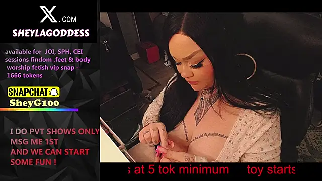 sheylagoddess11 online show from March 27, 1:00 pm
