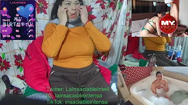 LaInsaciableIntensa online show from December 24, 11:11 pm