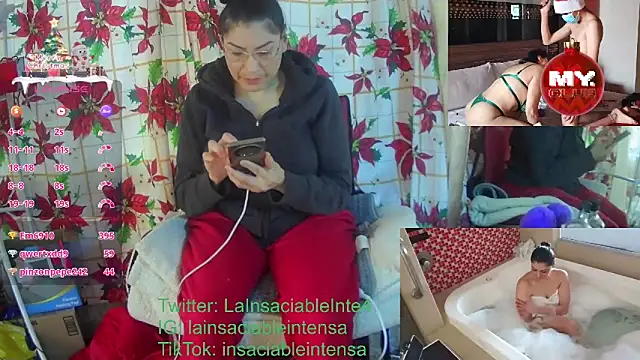 LaInsaciableIntensa online show from January 1, 10:35 pm