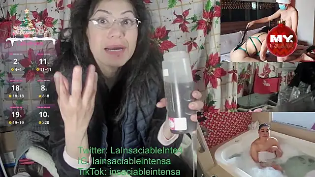 LaInsaciableIntensa online show from January 3, 1:03 pm