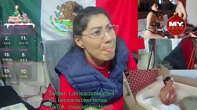 LaInsaciableIntensa online show from January 9, 10:20 pm
