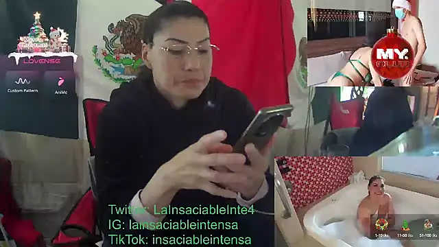 LaInsaciableIntensa online show from January 10, 2:23 pm