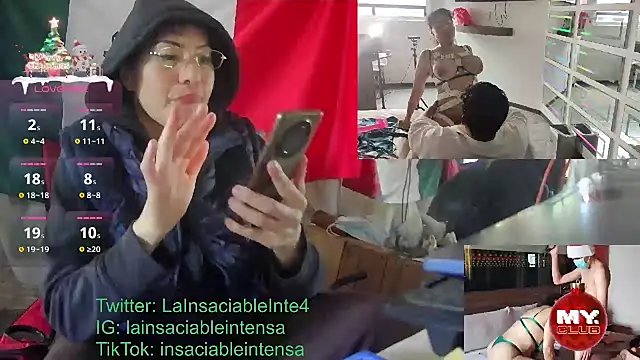LaInsaciableIntensa online show from January 16, 8:25 pm