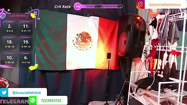 LaInsaciableIntensa online show from December 15, 1:54 am